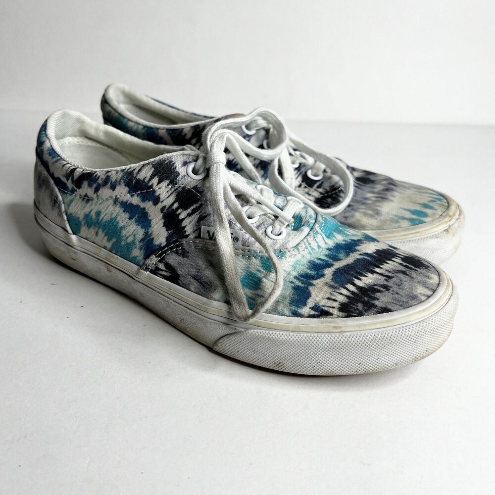 Vans Classic Sneakers Tie-Dye Lace Up Blue Women's Size 6.5 508731
